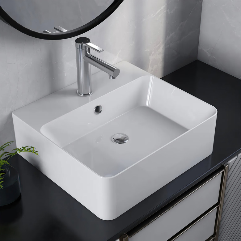 Chậu rửa mặt rất đa dạng về kiểu dáng và chất liệu
