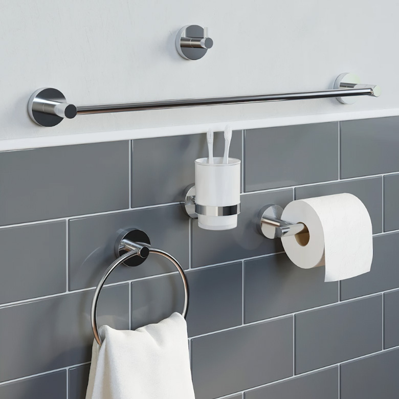 Phụ kiện nhà tắm giúp lưu trữ các vật dụng ngăn nắp